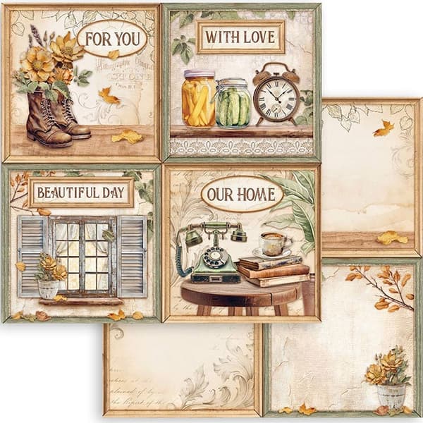 Paper Pad 8x8 Stamperia - Golden Harmony
