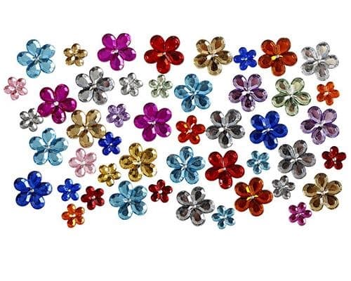 Rhinestones - 252 st Mixade Blommor