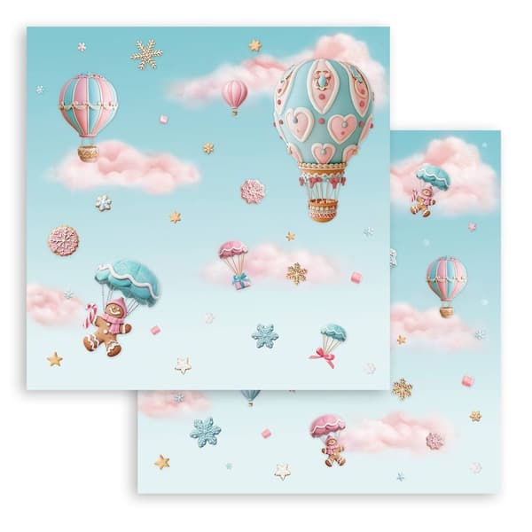 Paper Pad 12x12 Stamperia - Candy Christmas