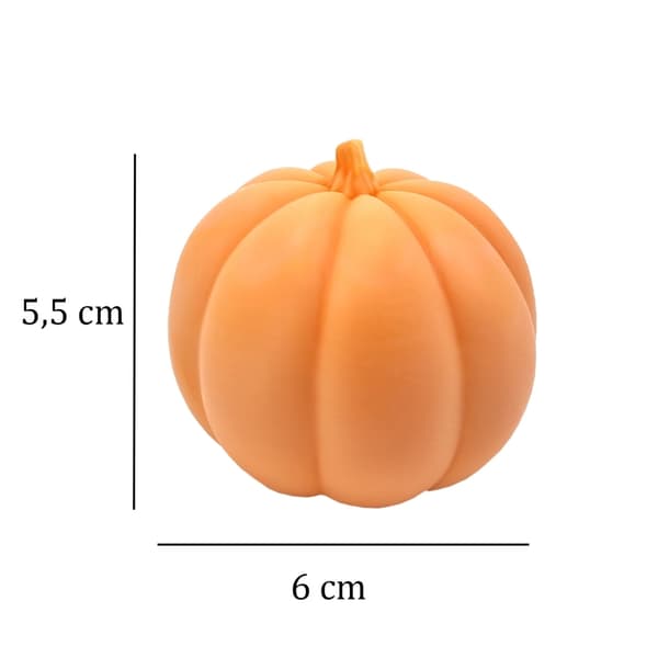 Silikonform Ljusformar - Pumpa I - 6 cm