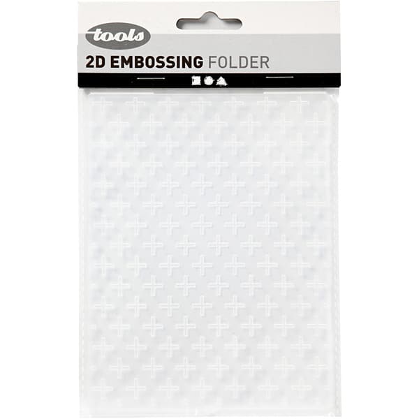 Embossingfolder - Kors - stl. 11x14 cm