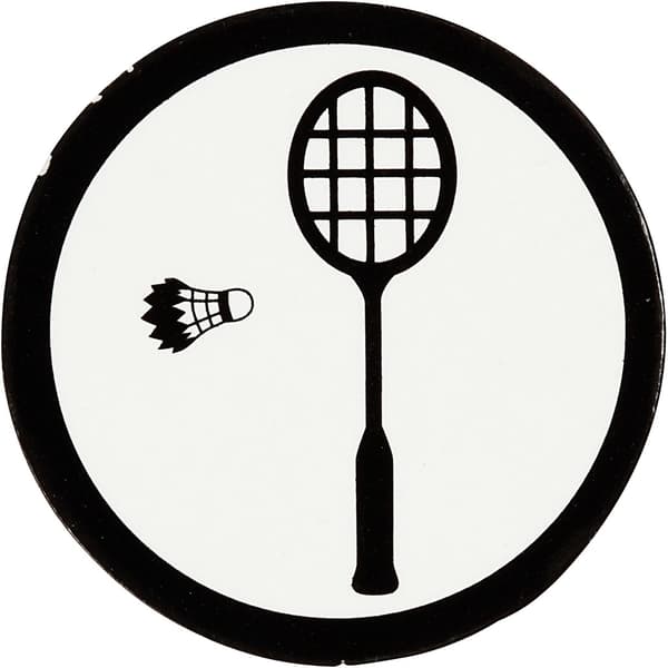 Die cuts - Silhouette - Badminton Rack - 10 st