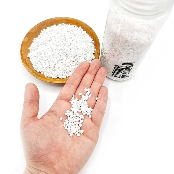 Grov Dekorationssand - Vit - 500 ml - 2-3 mm