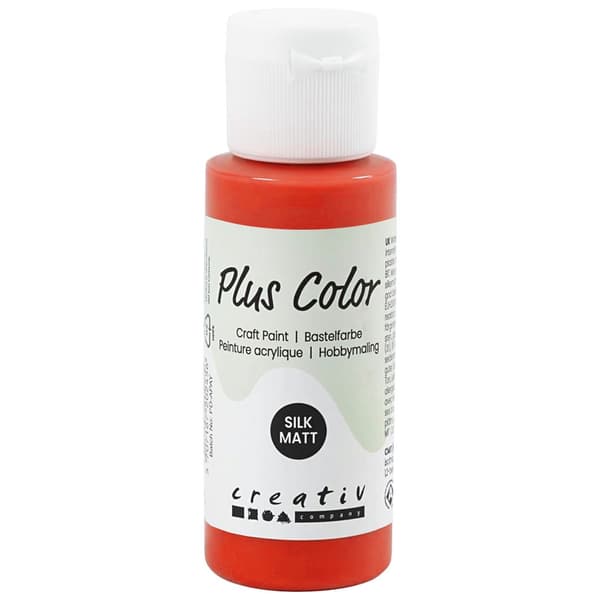 Akrylfärg Plus Color - Hobbyfärg 60 ml - Crimson Red