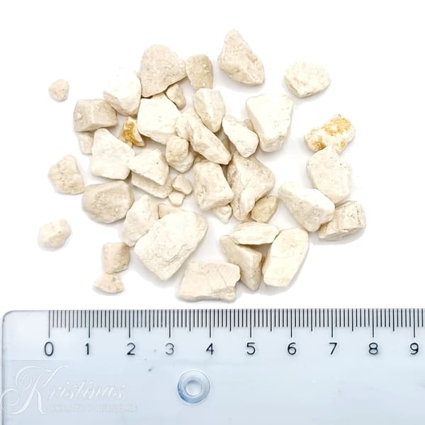 Dekorationssten - Creme - 500 g - 9-13 mm