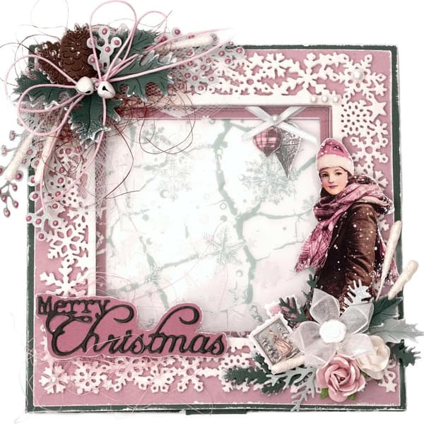 Clearstamps - Christmas Blush Winter Crackle - Studio Light
