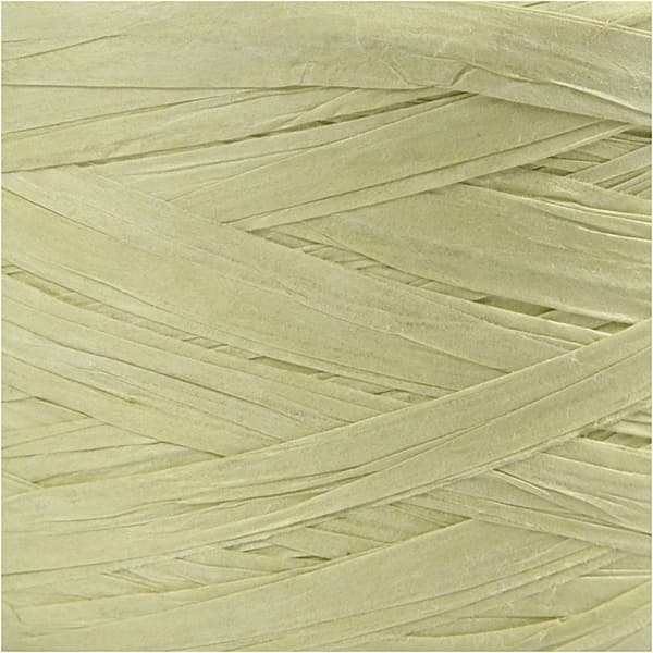 Pappersgarn - Ljusgrön - 100 m - Raffia