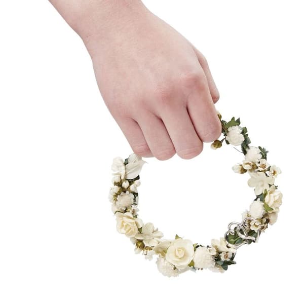 Tygblommor - Vit - 30 cm