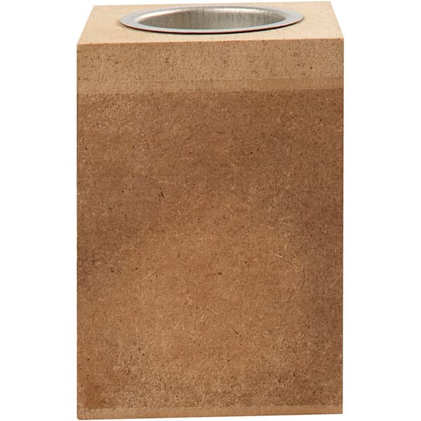 Värmeljusstake - MDF - stl. 7x7 cm - 1 st