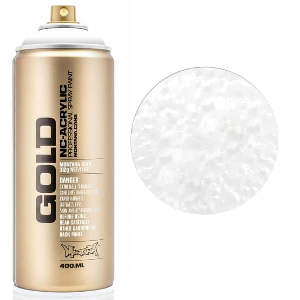 Montana GOLD Sprayfärg - Shock White - 400 ml - Vit