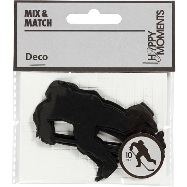 Die cuts - Silhouette - Ishockeyspelare - 10 st