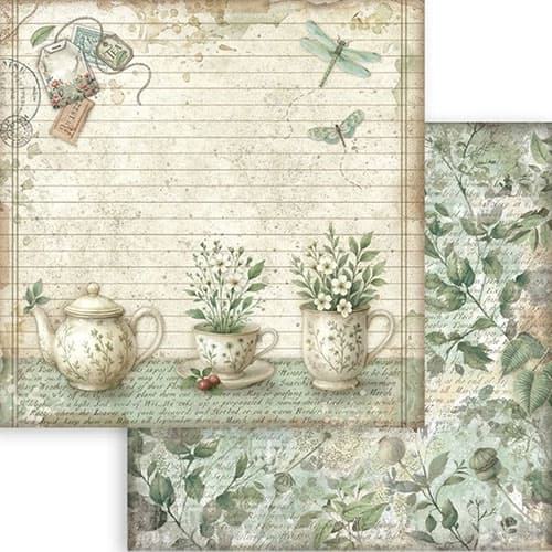 Paper Pad 12x12 Stamperia - Herbarium Silvae