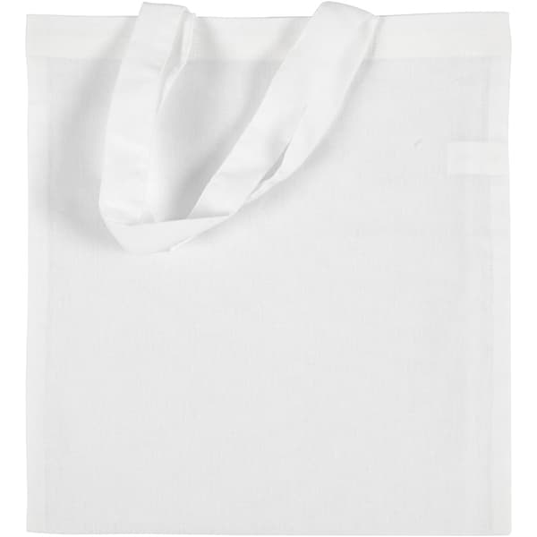 Textilkasse Vit - Bomull - 28x30cm