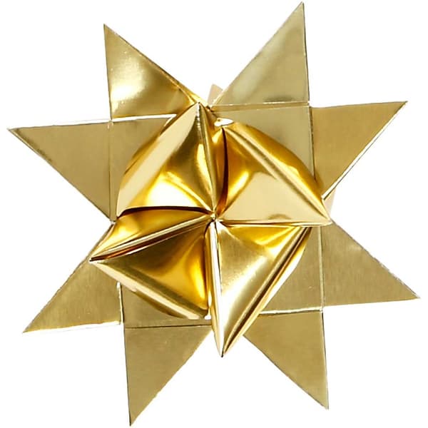 Pappersstrimlor till Stjänor - Metallic guld - 100 st