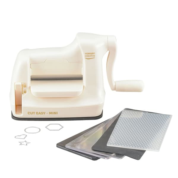 Stansmaskin Cut Easy Mini A7 White - Die-Cutting and Embossing