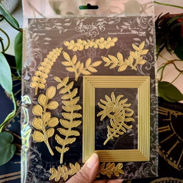 Die Set - Rectangle Frames with Ferns and Foliage - Graphic45