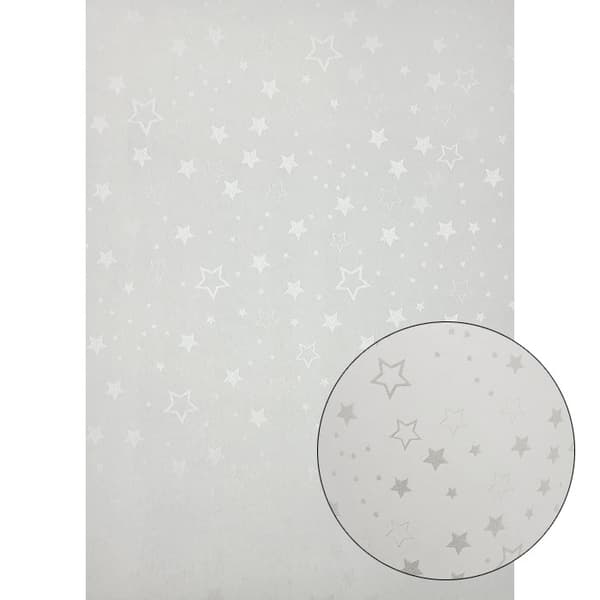 Mönstrade Papper A4 - Stars Silver - 20 ark - 220 g