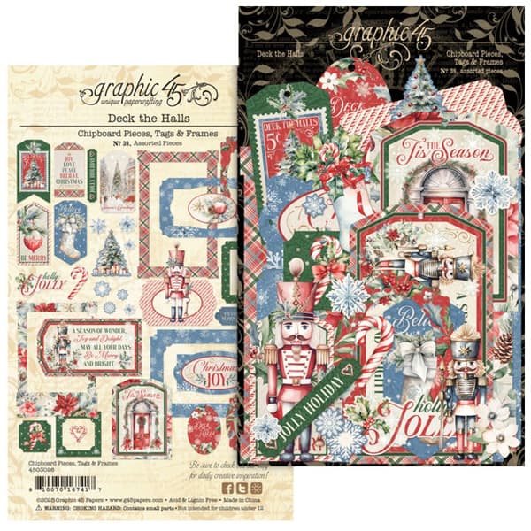 Chipboard Die Cuts - Deck the Halls by Graphic 45