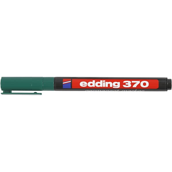 Edding 370 tusch - Spets 1 mm - Grön