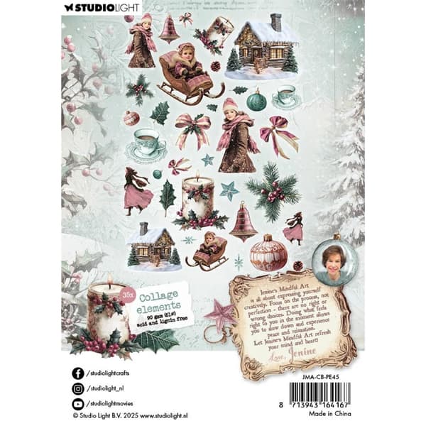 Die Cuts Christmas Blush Elements - 35 st - Studio Light
