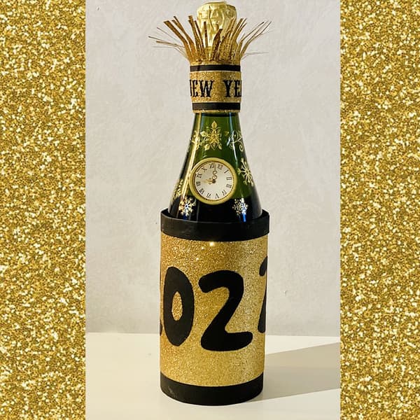 Glitterpapper A4 - Guld - 5 ark - 210 g