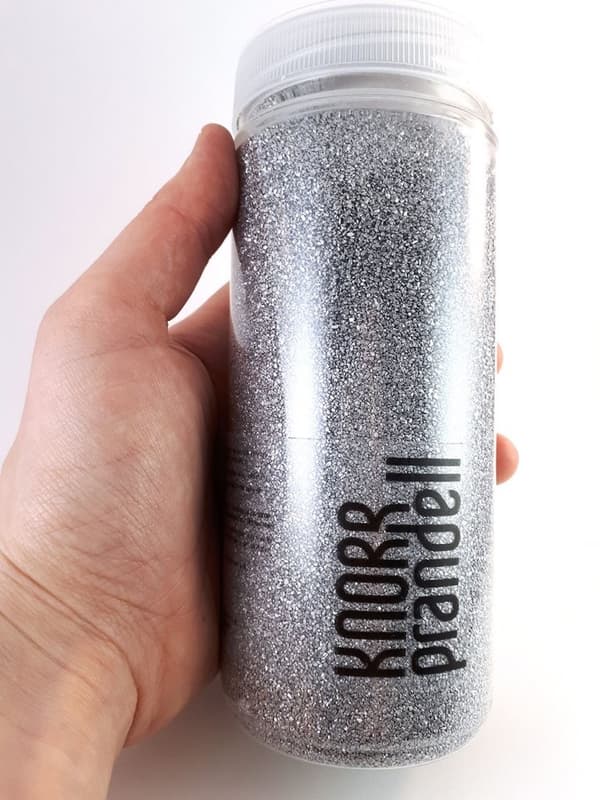 Färgad sand - Silver - 500 ml