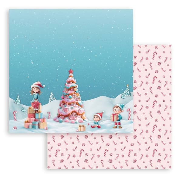 Paper Pad 12x12 Stamperia - Candy Christmas