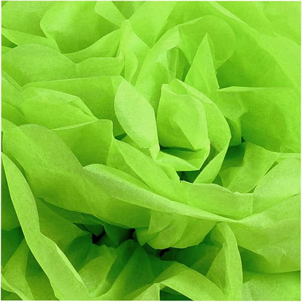Papperspompomer - Lime - 3 st