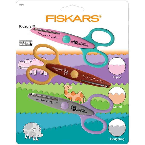 Fiskars Kidzors Mönstersaxar Zoo - 3 st