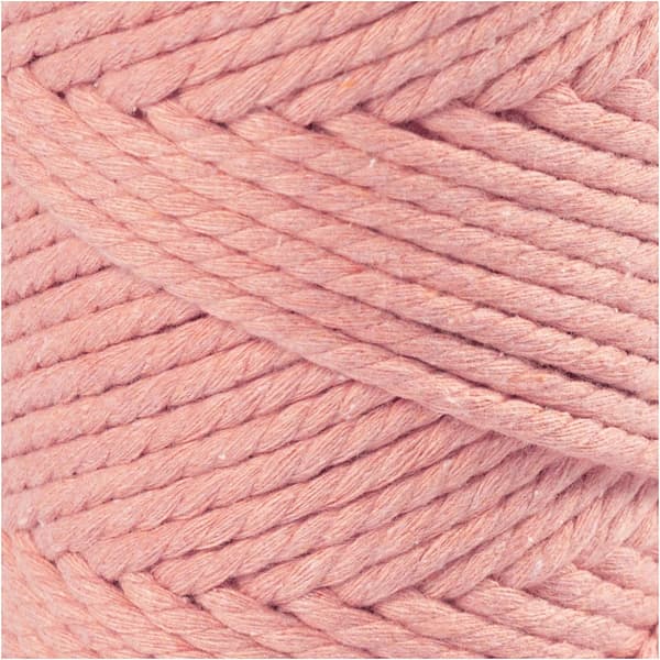 Makramégarn 4 mm - Rosa - 55 m - 330 g