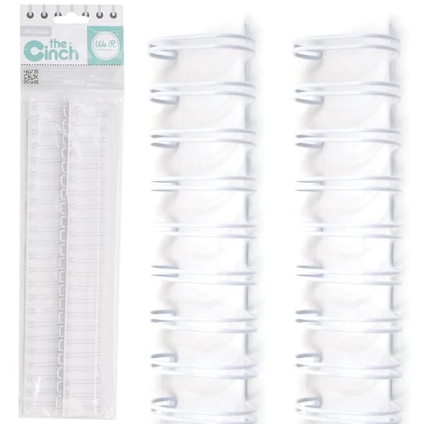 Cinch Binding Wires - 1,9cm x 27.5cm - 2 st White