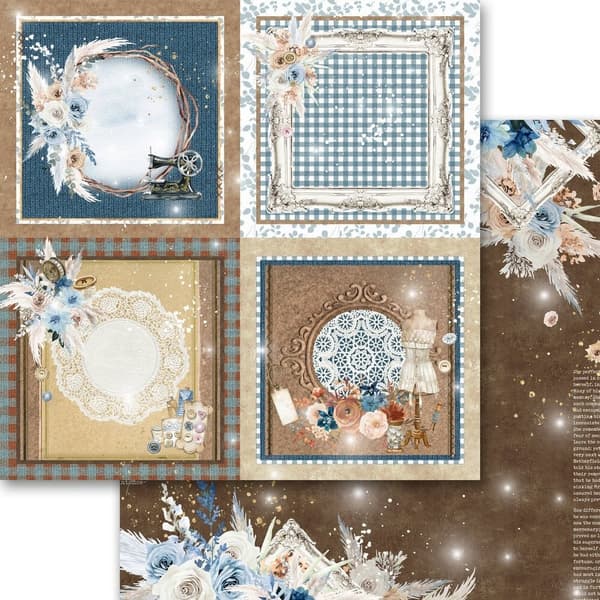 Paper Pad 12x12 - Memory Place - Stitched Together
