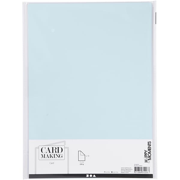 Strukturpapper A4 10 pack - Mint - 220g