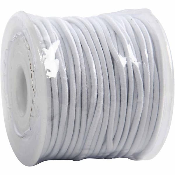 Elastiskt Snöre 2 mm - 25 m - Vit