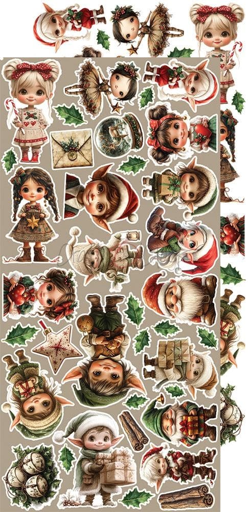 Paper Pack Extra Set Flowers - Craft O Clock - Oh, Christmas Night