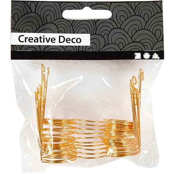 Glasögon - Bredd 60 mm - Hålstl. 21 mm - Guld - 10 st