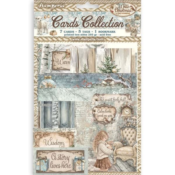 Cards Collection - White Christmas - Stamperia