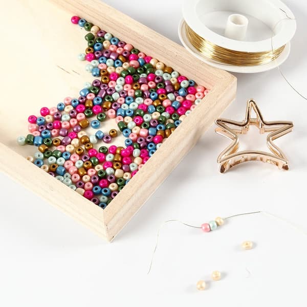 Seed Beads - 5 mm - Metallic färger - 130 g