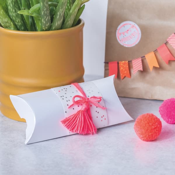 Presentask Pillow Box - 6 st - Pärlemo - 12,5 cm