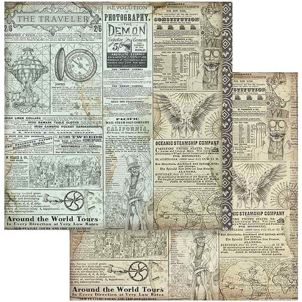 Paper Pad Stamperia - Sir Vagabond - 8x8 Tum