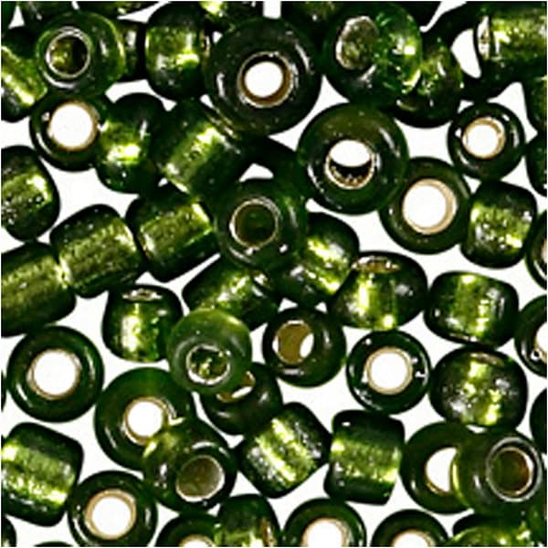 Seed Beads - 1,7 mm - Gräsgrön - 25 gram