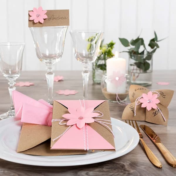 Strukturpapper A4 10 pack - Rosa - 220g