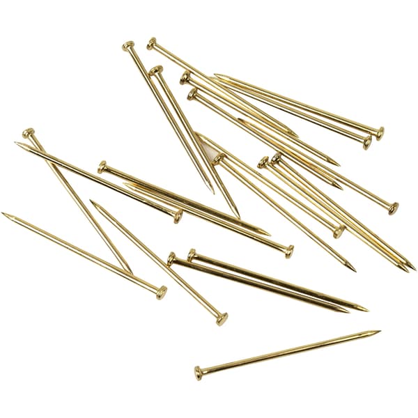 Knappnålar - L: 16 mm - Guld - 25 g