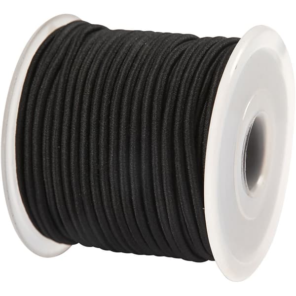 Elastiskt Snöre 2 mm - 25 m - Svart