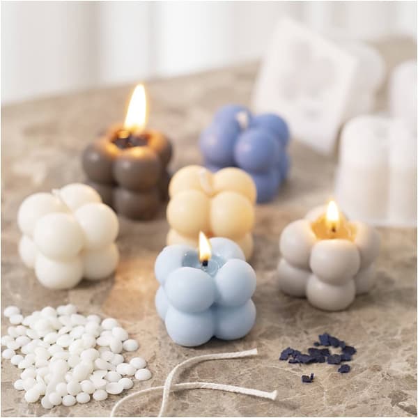 DIY Kit Ljustillverkning - Bubbelljus i Silikonform