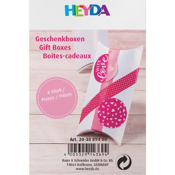 Presentask Pillow Box - 6 st - Pärlemo - 10,5 cm