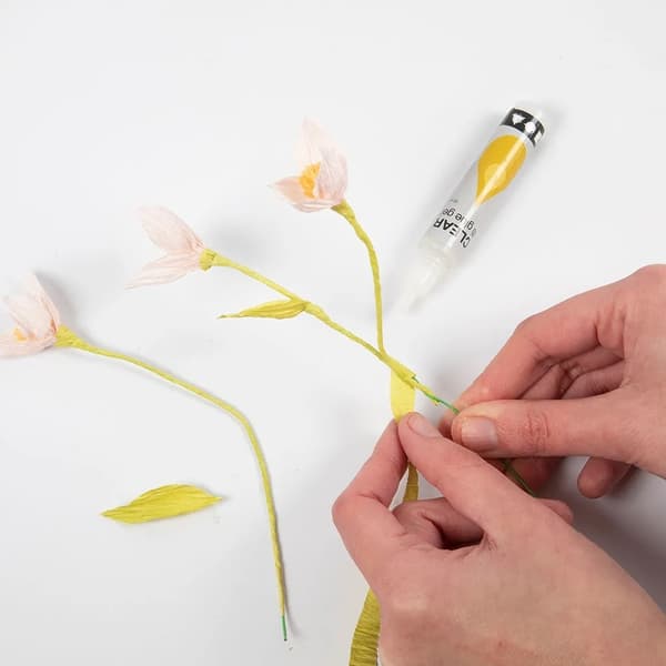 Mini DIY Pysselkit Kräppapper - Körsbär