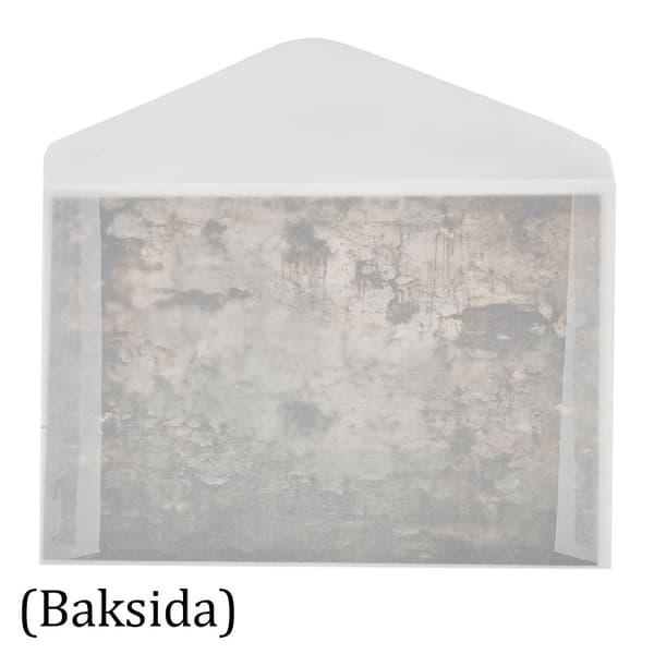 Kuvert C6 - Vit Vellum - 10 st - Glassine Envelope