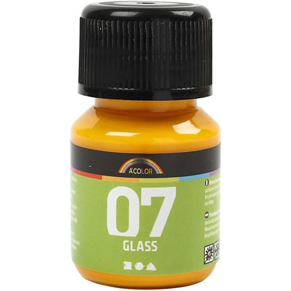 A-Color Glasfärg - Gul - 30 ml