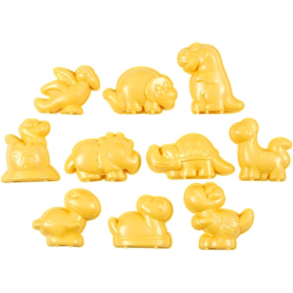 Sandformar - Dinosaurier - Stl. 4,5-6 cm - 10 Mixade